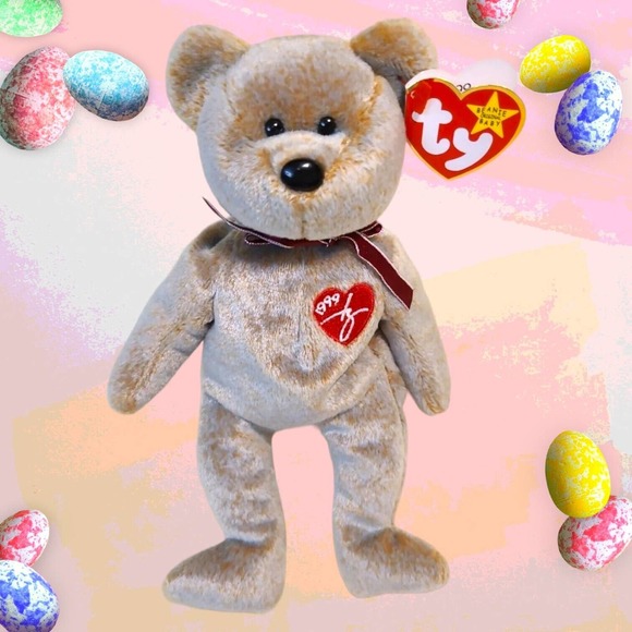 TY Beanie Baby 1999 SIGNATURE BEAR Original Vtg Retired Collectible Rare Errors - Picture 2 of 11